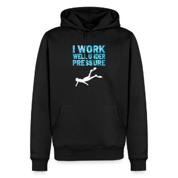 SCUBA DIVER SCUBA DIVING Idée cadeau - Sweat à capuche Premium bio Homme - noir - Devant - Nico (187cm)