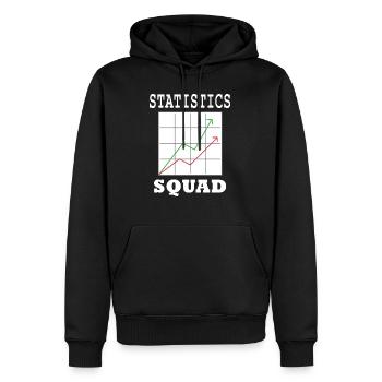 Analyste de statistiques Gestionnaire de données - Sweat à capuche Premium bio Homme - noir - Devant - Nico (187cm)