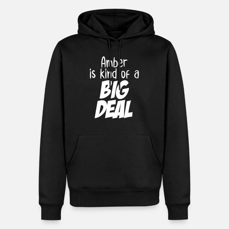 Bernstein ist eine große Sache - Männer Premium Bio Hoodie - Schwarz