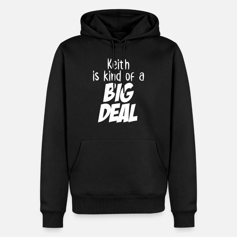 Keith ist eine große Sache - Männer Premium Bio Hoodie - Schwarz