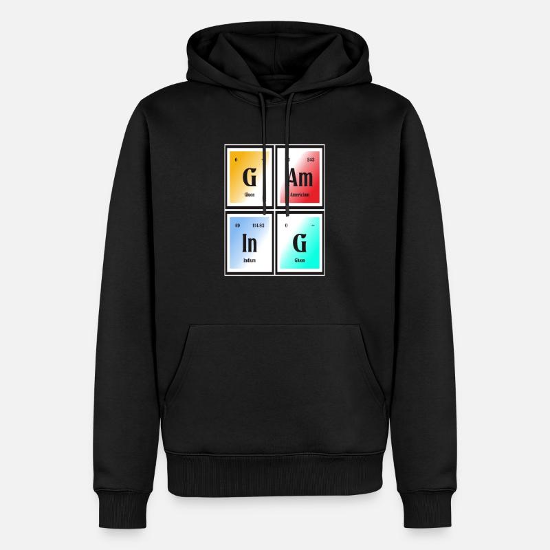 Gaming-| Periodensystem der Elemente - Männer Premium Bio Hoodie - Schwarz