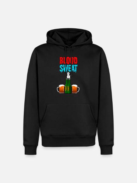 Blood Sweat and BEERS - Men’s Premium Organic Hoodie - black