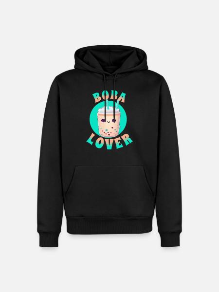Bubble milk tea lover - Men’s Premium Organic Hoodie - black