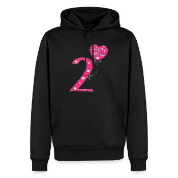 2 Birthday Happy Birthady - Men’s Premium Organic Hoodie - black - Front - Nico (187cm)