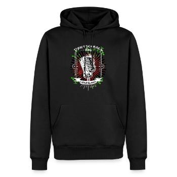 Rock - Männer Premium Bio Hoodie - Schwarz - Vorne - Nico (187cm)