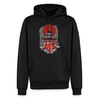 Karateka Do Japanese Sunset Shrine MMA Karate - Männer Premium Bio Hoodie - Schwarz - Vorne - Nico (187cm)