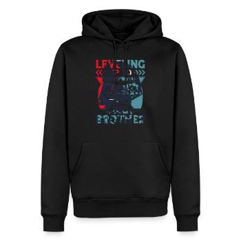 Big Brother Bébé Drôle Promouvoir le jeuFamille Niveau Supérieur - Sweat à capuche Premium bio Homme - noir - Devant - Nico (187cm)