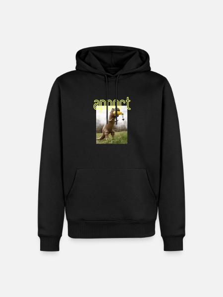 dino's apport - Männer Premium Bio Hoodie - Schwarz