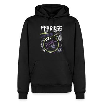Aucune erreur - Sweat à capuche Premium bio Homme - noir - Devant - Nico (187cm)