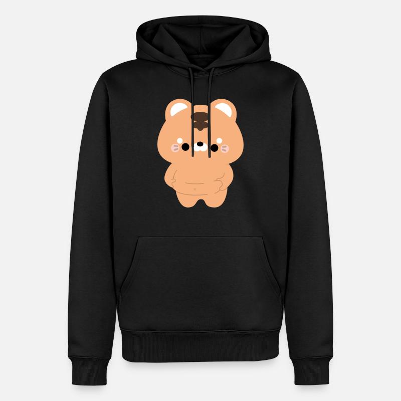 Tigre Chonky - Sweat à capuche Premium bio Homme - noir