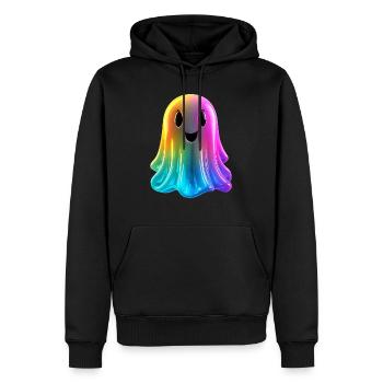 Fantôme coloré - Sweat à capuche Premium bio Homme - noir - Devant - Nico (187cm)