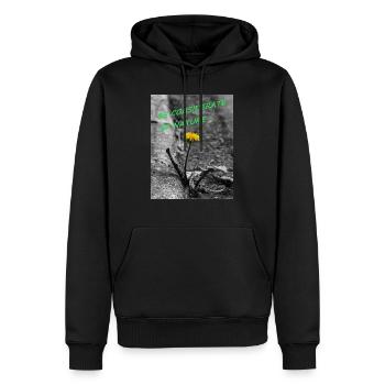 Nimm Rücksicht auf die Natur - Männer Premium Bio Hoodie - Schwarz - Vorne - Nico (187cm)
