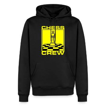 Schach Crew Verein - Männer Premium Bio Hoodie - Schwarz - Vorne - Nico (187cm)