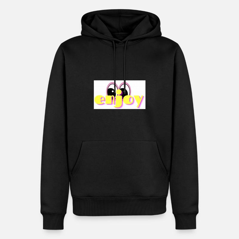 JOUIR - Sweat à capuche Premium bio Homme - noir