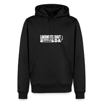 Bauern Demo Bauernprotest Landwirt Demonstration - Männer Premium Bio Hoodie - Schwarz - Vorne - Nico (187cm)