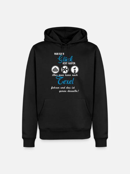 Glück Texel - Männer Premium Bio Hoodie - Schwarz