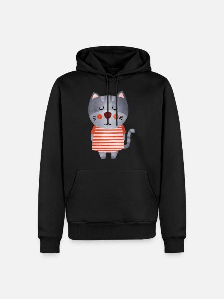 Sugar sweet cat - Men’s Premium Organic Hoodie - black