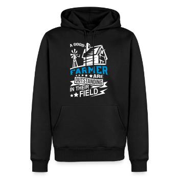 A Good Farmer - Männer Premium Bio Hoodie - Schwarz - Vorne - Nico (187cm)