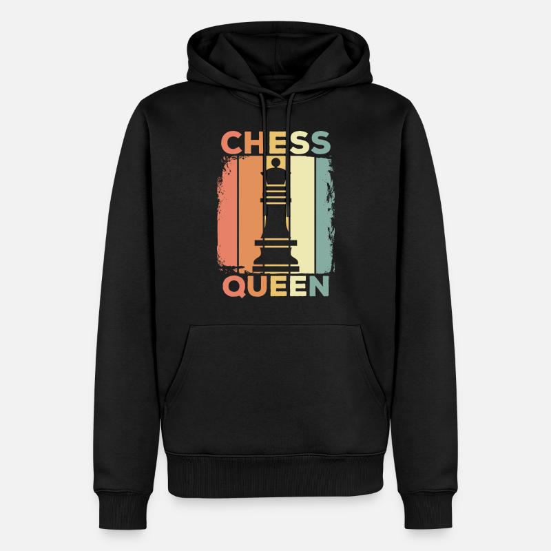 Échecs - Sweat à capuche Premium bio Homme - noir