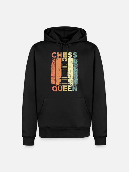 Retro Chess - Men’s Premium Organic Hoodie - black
