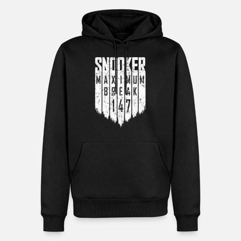 Snooker - Maximum Break 147 - Männer Premium Bio Hoodie - Schwarz
