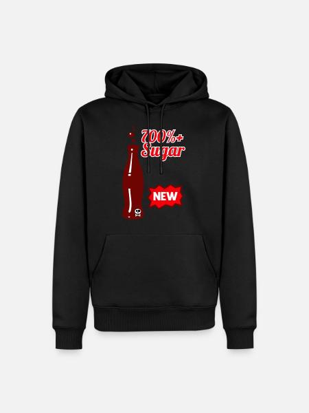 sugar - Men’s Premium Organic Hoodie - black