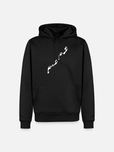 Slackline Slacken Slack Balance Sport Geschenk - Männer Premium Bio Hoodie - Schwarz