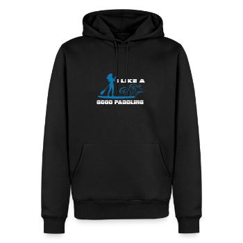 SUP Stand Up Paddel Surf Paddling Gift - Sweat à capuche Premium bio Homme - noir - Devant - Nico (187cm)