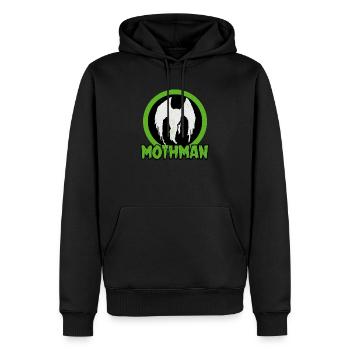 Mothman Legendary Monster Cryptid Animal Gift - Men’s Premium Organic Hoodie - black - Front - Nico (187cm)