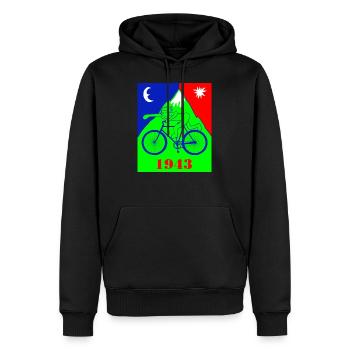 Idée cadeau Albert Hofman de Ldz Drug Acid Hallucinogen - Sweat à capuche Premium bio Homme - noir - Devant - Nico (187cm)