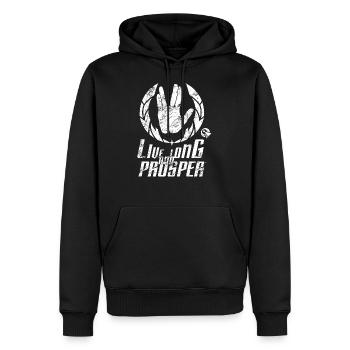 Star Trek Discovery LLAP Vulcans - Men’s Premium Organic Hoodie - black - Front - Nico (187cm)