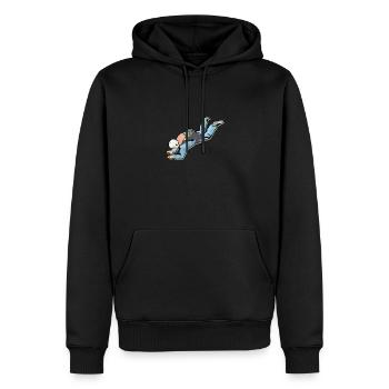 Sky Diving Jumping FreeFalling Parachutisme Cadeau - Sweat à capuche Premium bio Homme - noir - Devant - Nico (187cm)