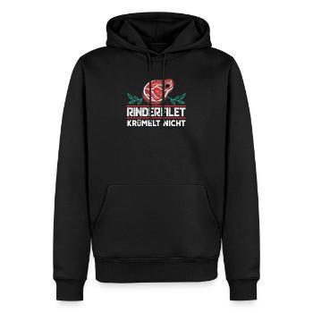 Rinderfilet krümelt nicht T-Shirt Grillen BBQ Gril - Männer Premium Bio Hoodie - Schwarz - Vorne - Nico (187cm)