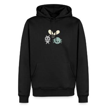 Cute little bugs - Männer Premium Bio Hoodie - Schwarz - Vorne - Nico (187cm)