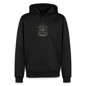 Dream big little cowboy - Men’s Premium Organic Hoodie - black - Front - Nico (187cm)