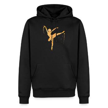 ballet - Herre Premium økologisk hoodie - sort - Foran - Nico (187cm)