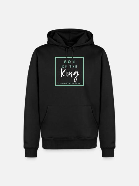 Fils du roi - Sweat à capuche Premium bio Homme - noir