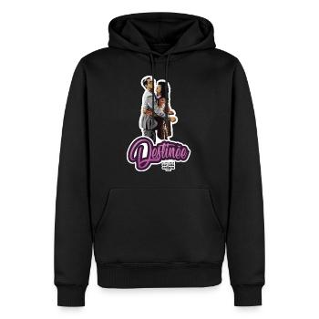 Kultfilm - Der Weihnachtsmann ist Müll -Destiny - Männer Premium Bio Hoodie - Schwarz - Vorne - Nico (187cm)