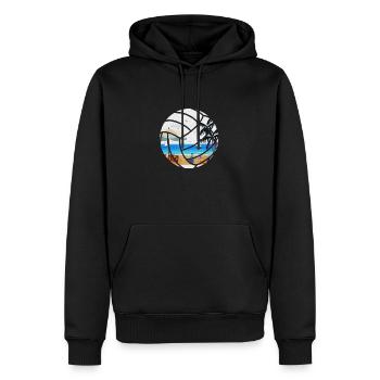 Beach Volleyball Sport Team Game Cool Cadeau - Sweat à capuche Premium bio Homme - noir - Devant - Nico (187cm)