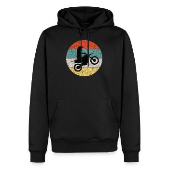 motocross - Men’s Premium Organic Hoodie - black - Front - Nico (187cm)