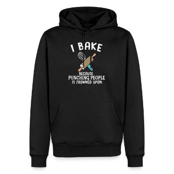 Baker Cool Baking Funny Dread Bake Perfect Gift - Sweat à capuche Premium bio Homme - noir - Devant - Nico (187cm)