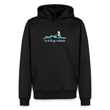 mountainbike1 - Männer Premium Bio Hoodie - Schwarz - Vorne - Nico (187cm)