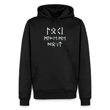 Loki made me do it - Men’s Premium Organic Hoodie - black - Front - Nico (187cm)