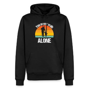 Hund Vintage Hundeliebhaber Retro Hunde Geschenk - Männer Premium Bio Hoodie - Schwarz - Vorne - Nico (187cm)