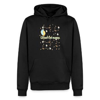 Wachtelmama Wachtel Tierzucht Landwirtschaft Bauer - Männer Premium Bio Hoodie - Schwarz - Vorne - Nico (187cm)