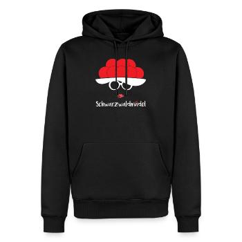 Schwarzwaldmädel Schwarzwald Bollenhut Geschenk - Männer Premium Bio Hoodie - Schwarz - Vorne - Nico (187cm)
