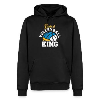 beach volleyball - Men’s Premium Organic Hoodie - black - Front - Nico (187cm)