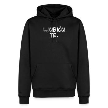 Ljubicu Te Ubicu Bosnien Bosna Hrvatska Jugo - Männer Premium Bio Hoodie - Schwarz - Vorne - Nico (187cm)