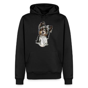 Cute dog - Men’s Premium Organic Hoodie - black - Front - Nico (187cm)