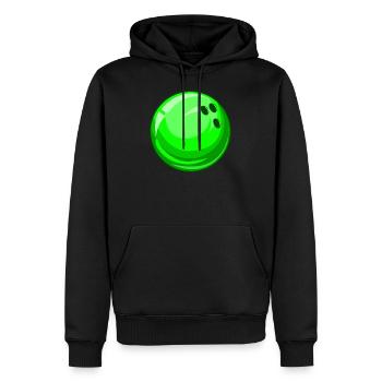 grüne Bowlingkugel Bowling bowlen kegeln neongrün - Männer Premium Bio Hoodie - Schwarz - Vorne - Nico (187cm)